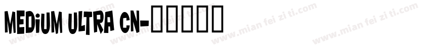 Medium Ultra Cn字体转换